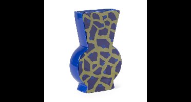 Vaas giraf - groen/blauw - 22.8x15.5x5.2 cm